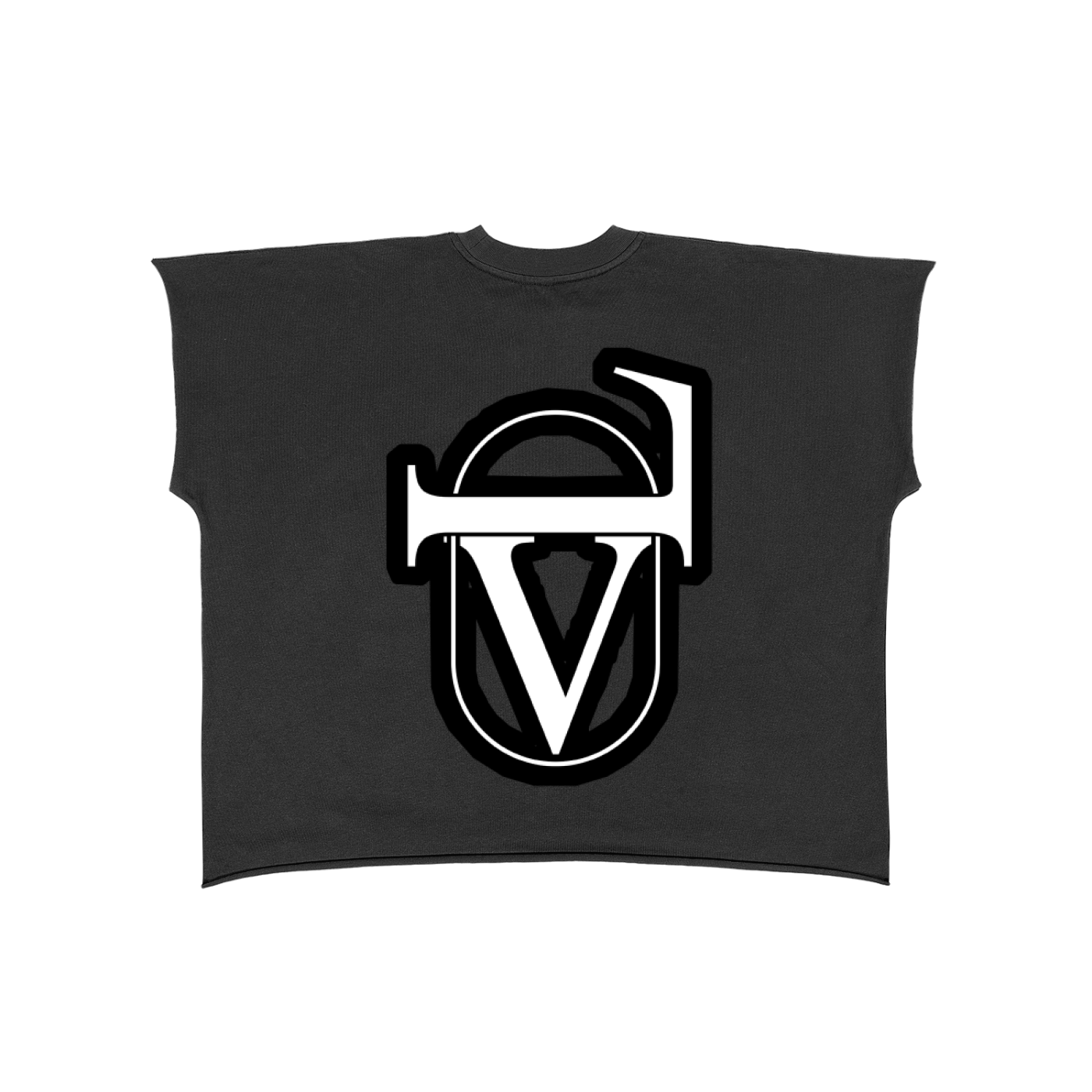 Raw Edge Boxy Non-Shrink T-Shirt