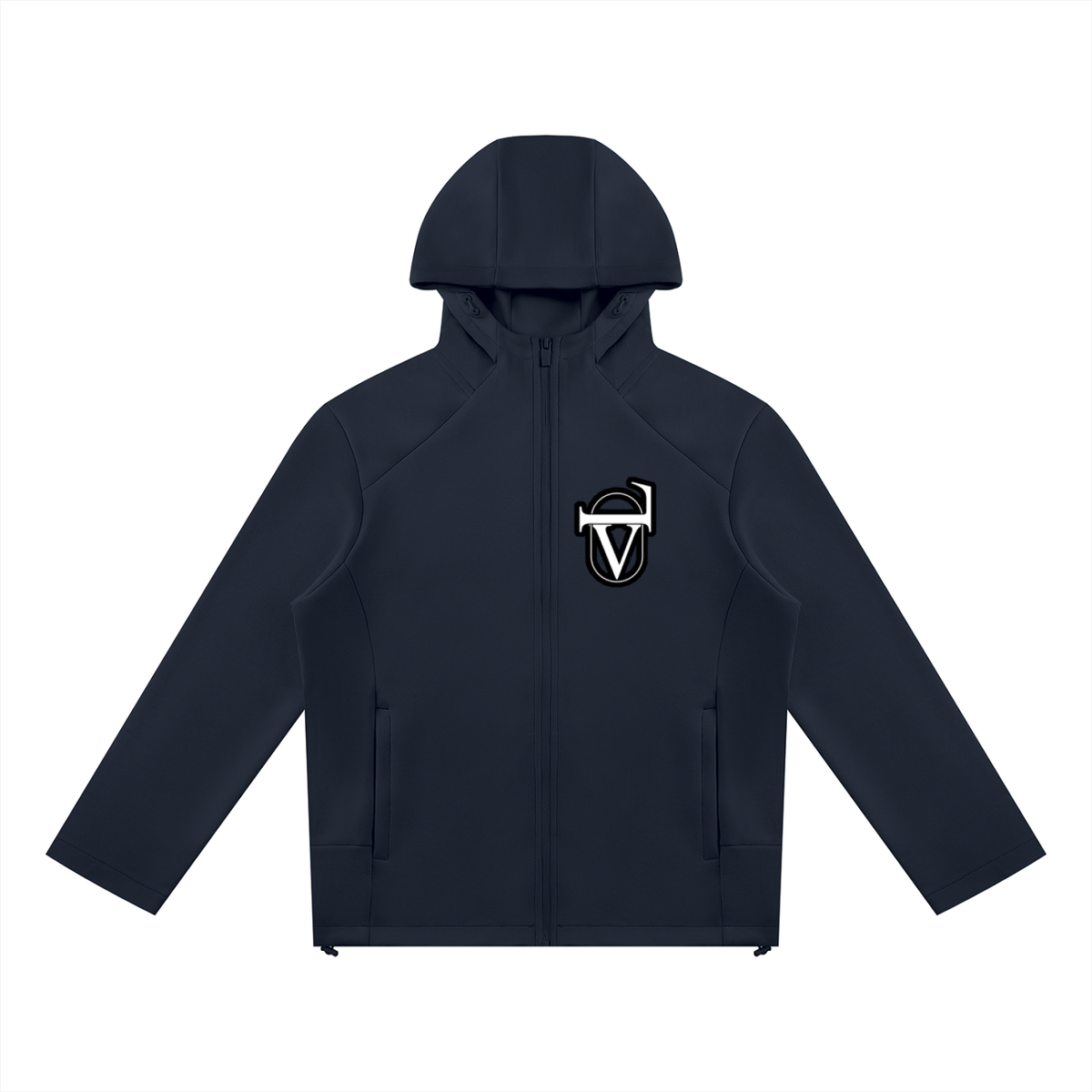Unisex Paneled Full Zip Hoodie