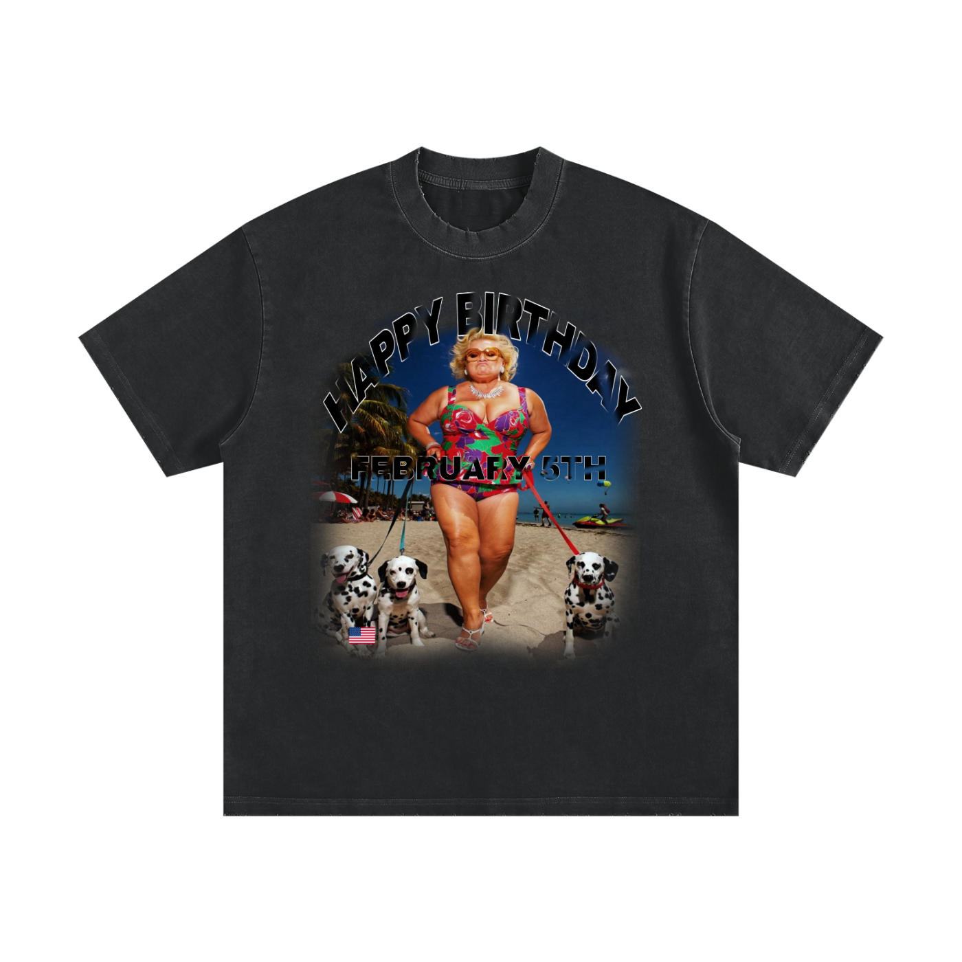 Heavyweight Vintage Washed Frayed T-Shirt