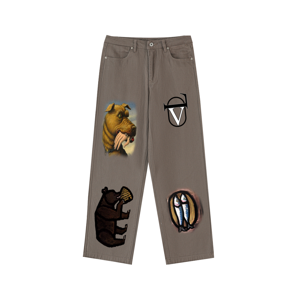 Heavyweight Cotton Straight-Leg Pants