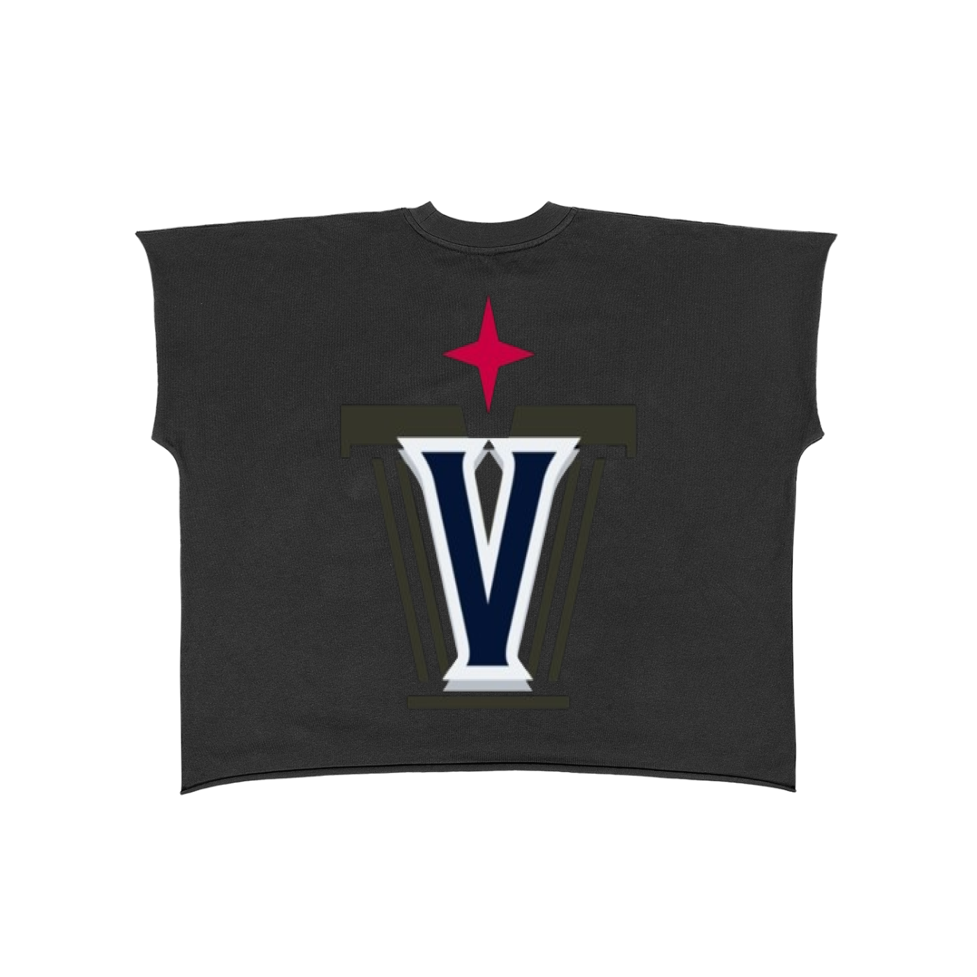 Raw Edge Boxy Non-Shrink T-Shirt