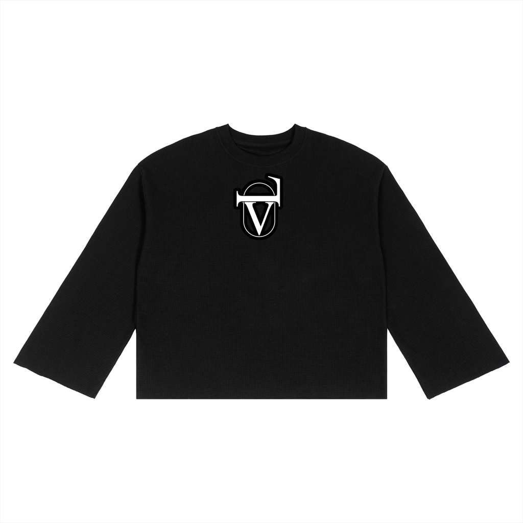 Unisex Waffle Raw Edge T-Shirt