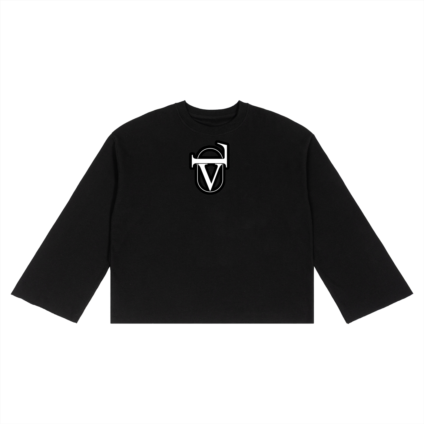 Unisex Waffle Raw Edge T-Shirt