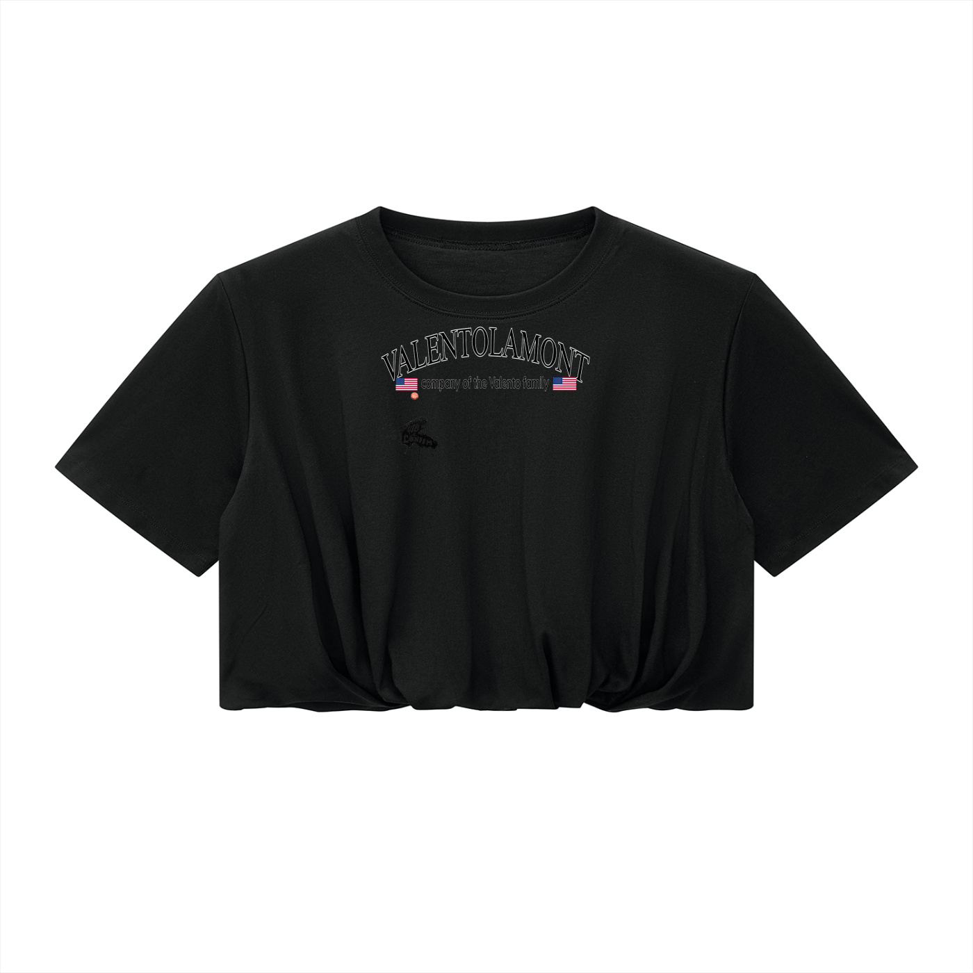 Women’s Crop Bubble Hem T-Shirt