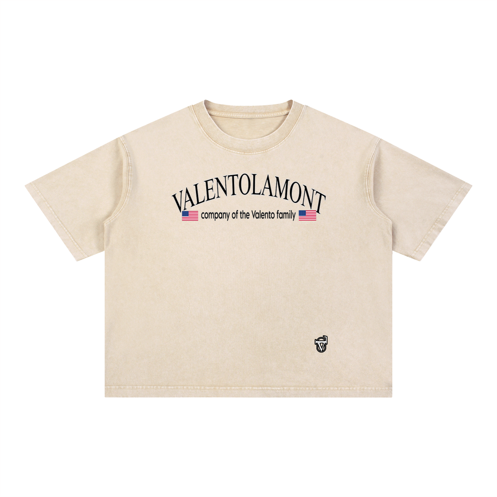 Mineral Wash Boxy Cotton T-Shirt