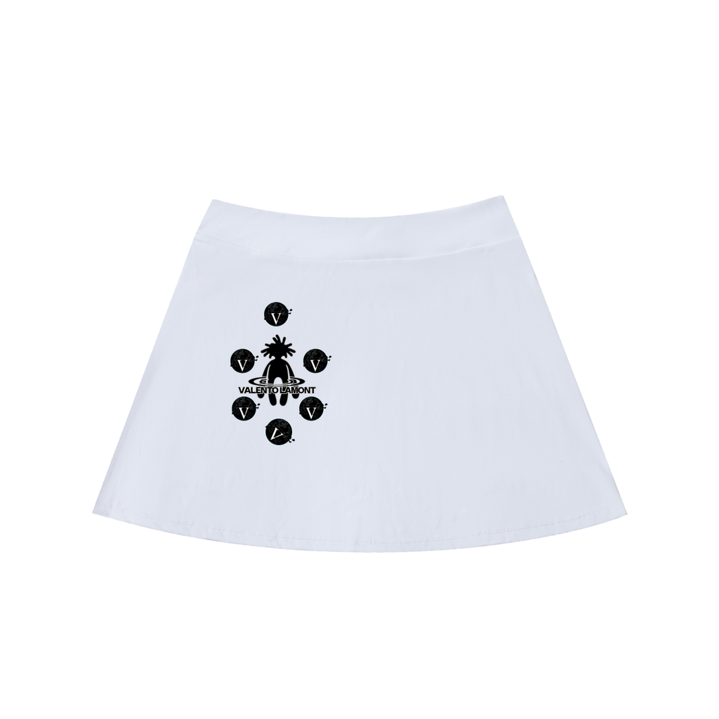 High-Waist Pocketed A-Line Skirt