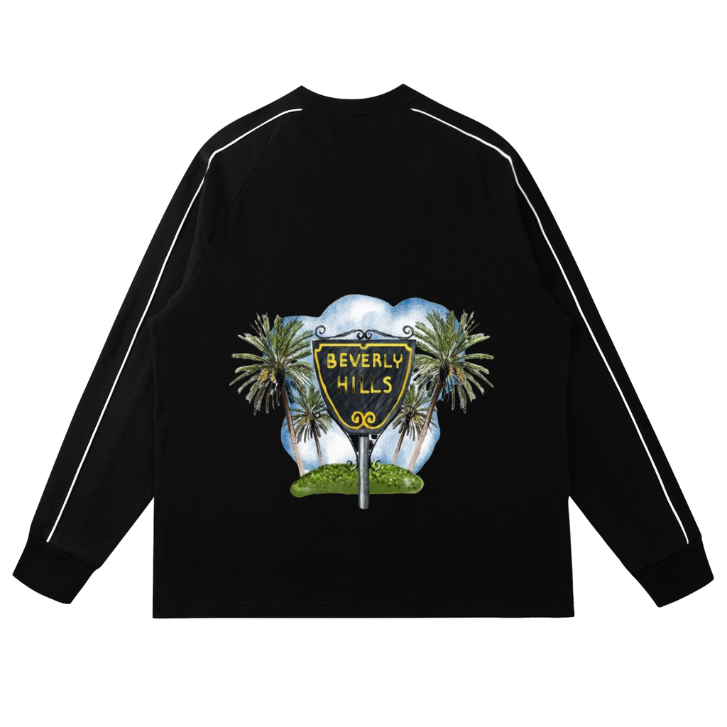 Contrast Panel Raglan Sweatshirt