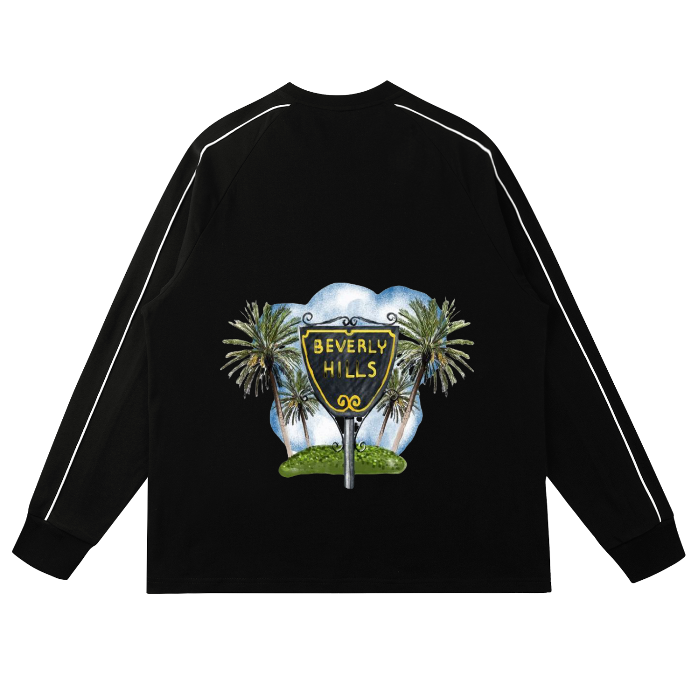 Contrast Panel Raglan Sweatshirt