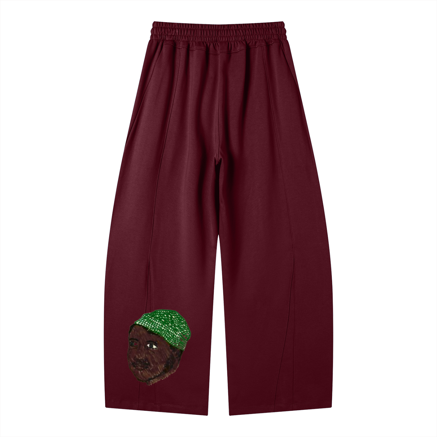 Heavyweight Wide Leg Panel Sweatpants