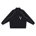 Reflection Striped Raglan Sleeve  Jacket