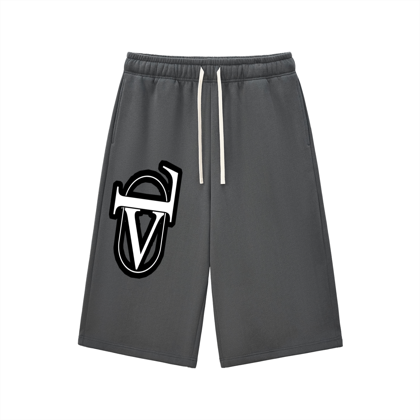 Relaxed Drawstring Three-quarter Sweatpants