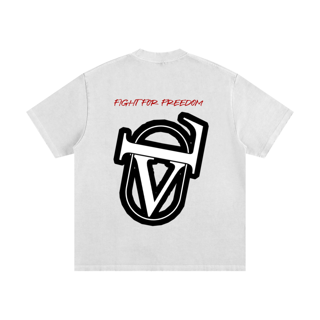 Heavyweight Vintage Washed Frayed T-Shirt