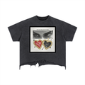 Vintage Wash Boxy Distressed Hem T-Shirt