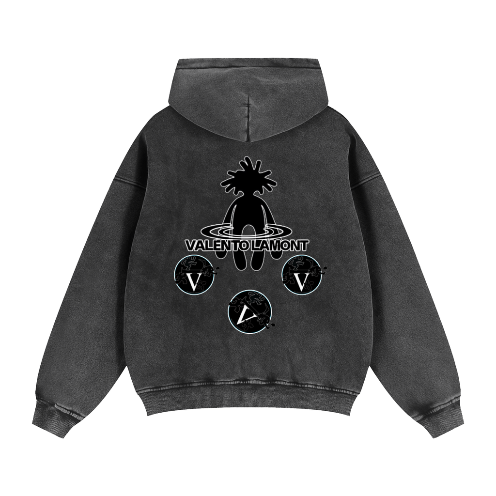 Zip-Through Boxy Fleece Hoodie