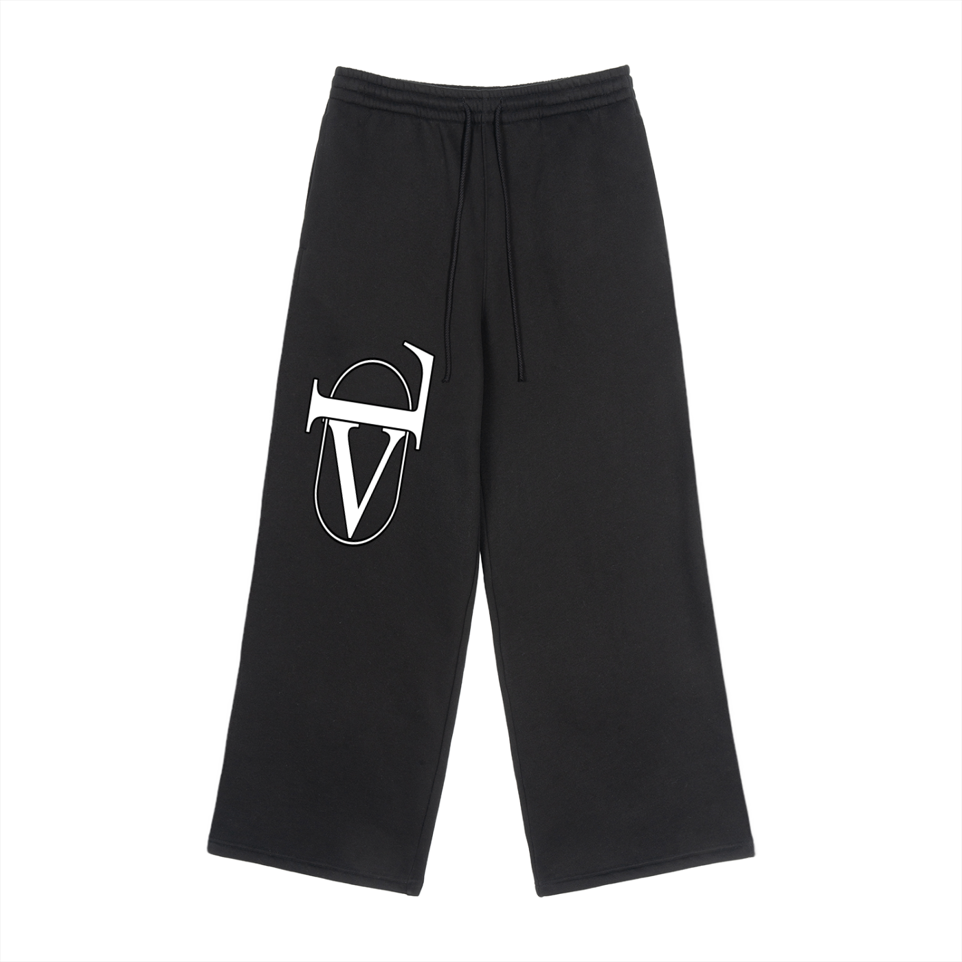 Fleece Drawstring Straight-Leg Sweatpants