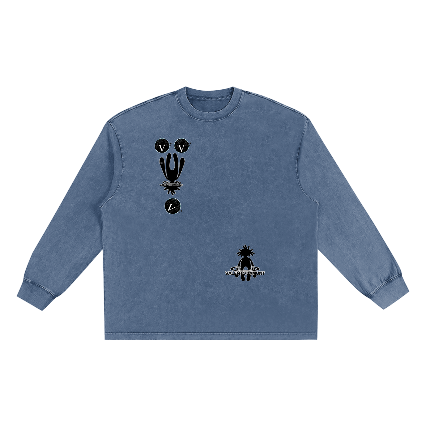 Snow Washed Oversize Long Sleeve T-shirt