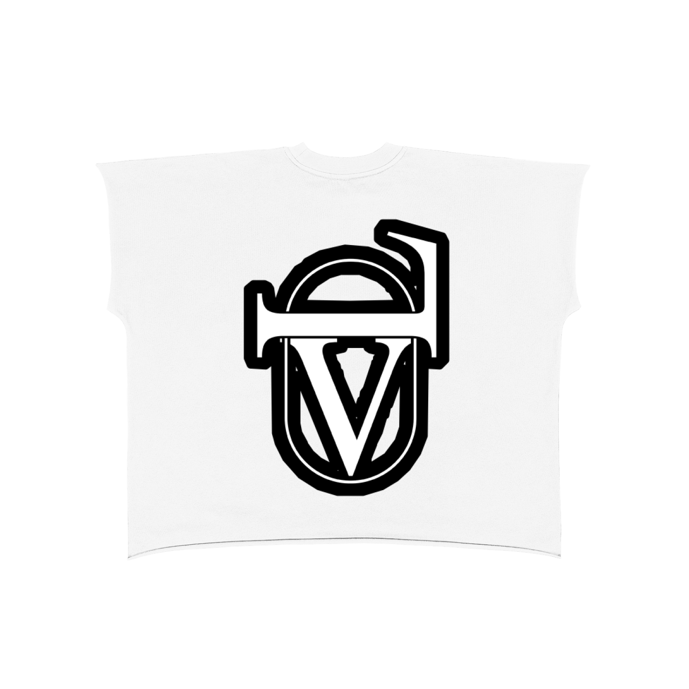 Raw Edge Boxy Non-Shrink T-Shirt