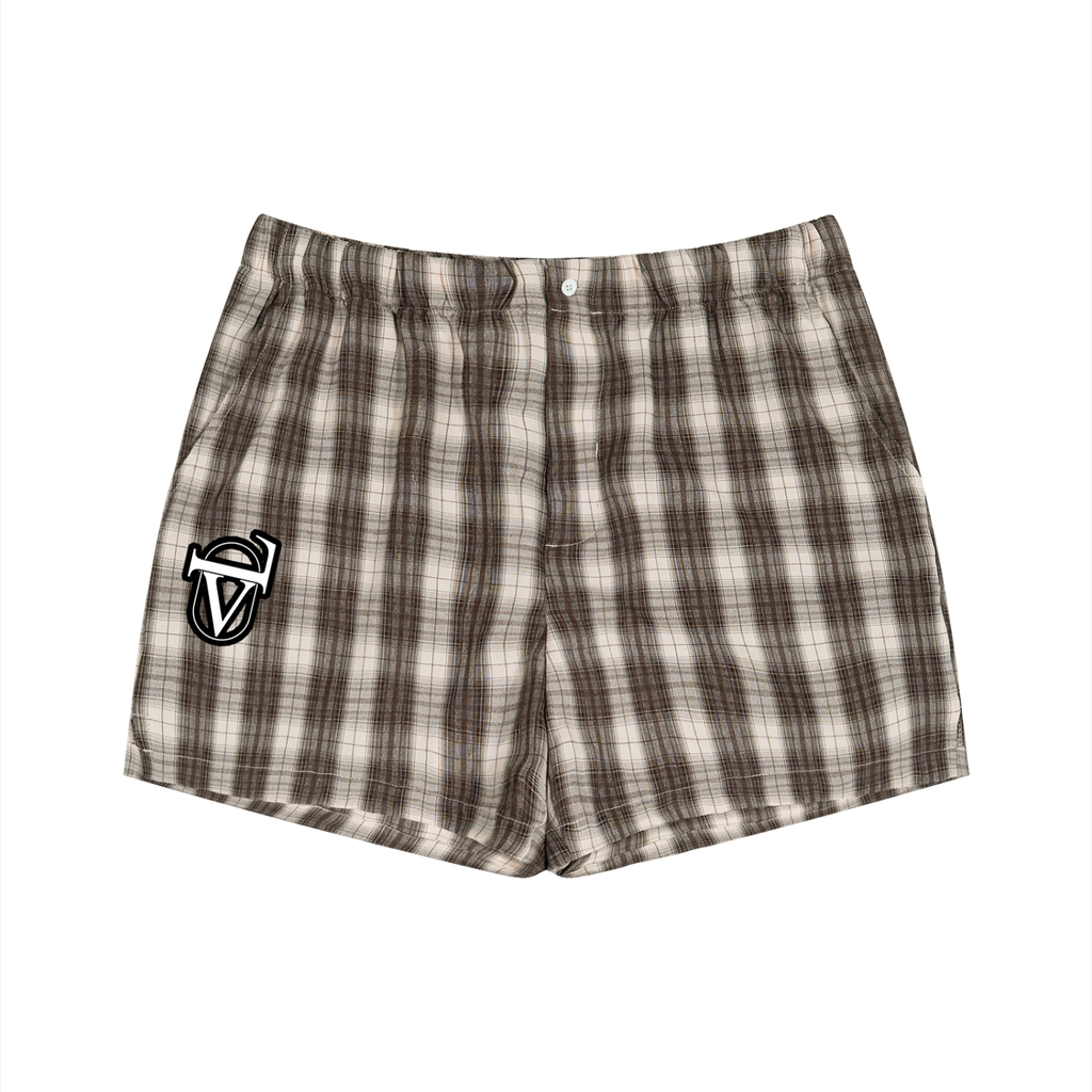 Unisex Plaid Shorts