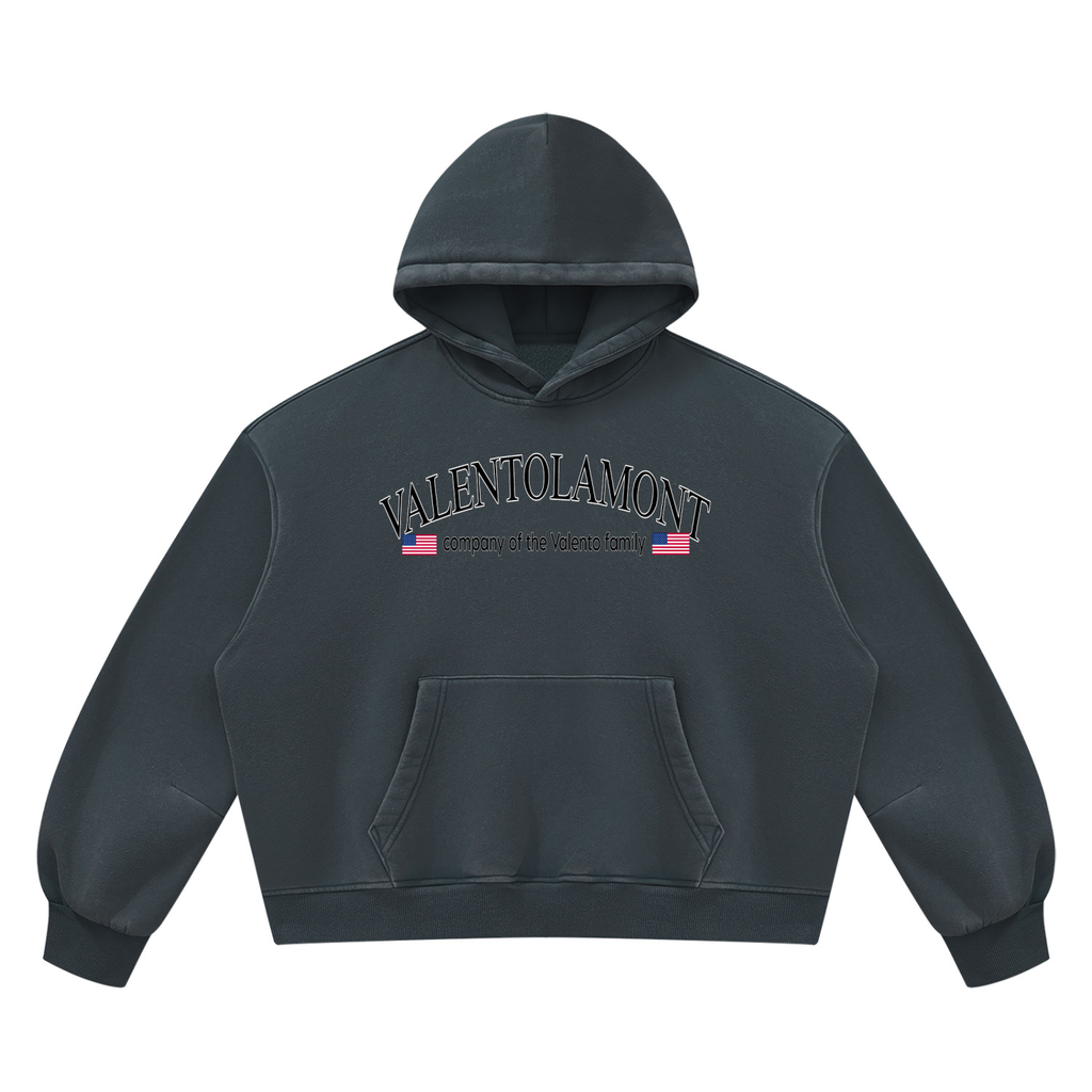 V Wash Boxy Fleece Hoodie