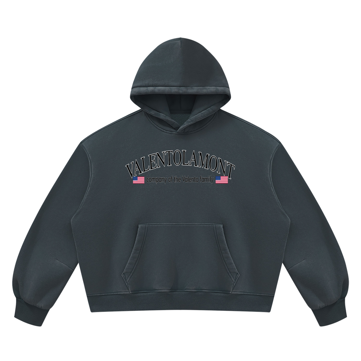 V Wash Boxy Fleece Hoodie