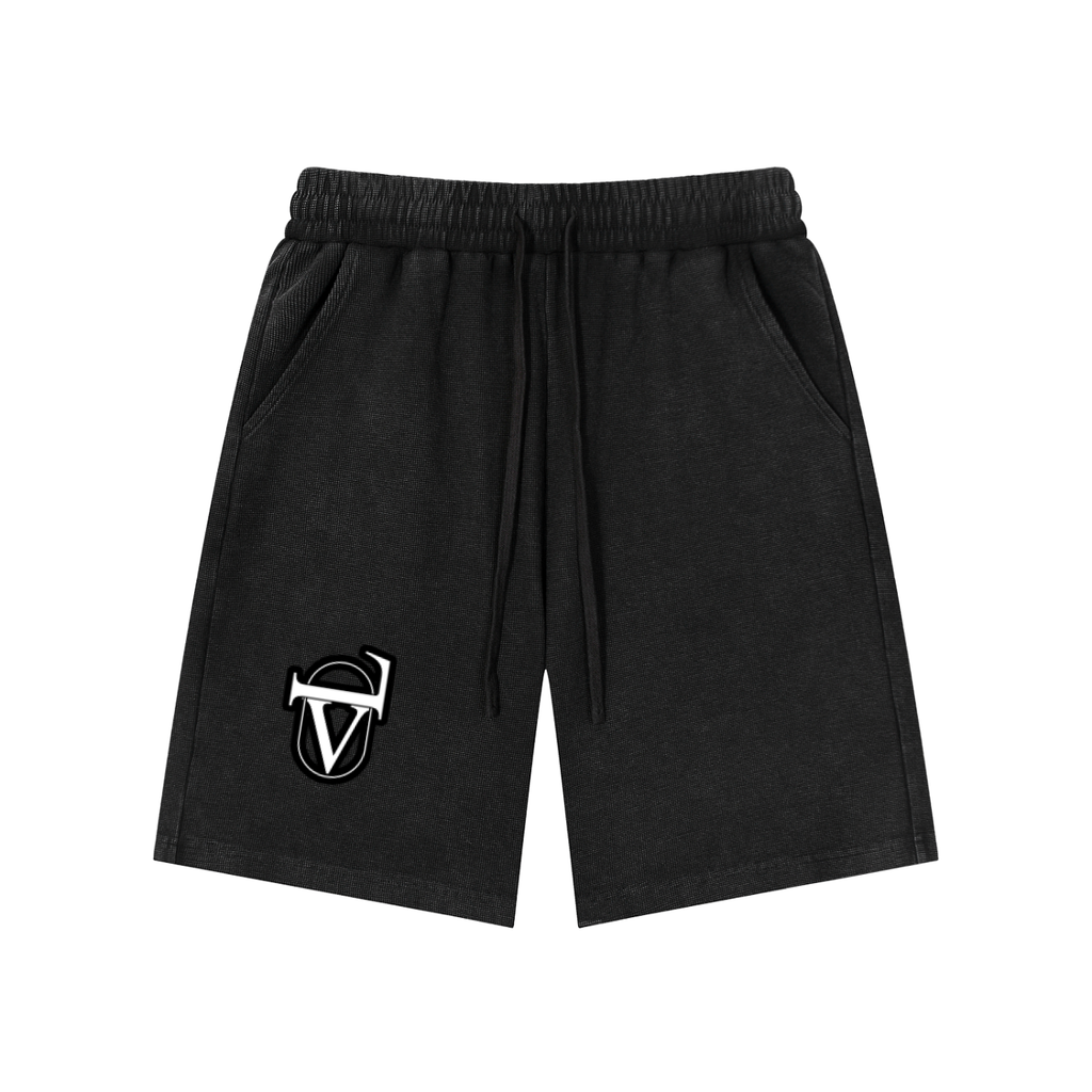 Mineral Wash Waffle Knit Shorts
