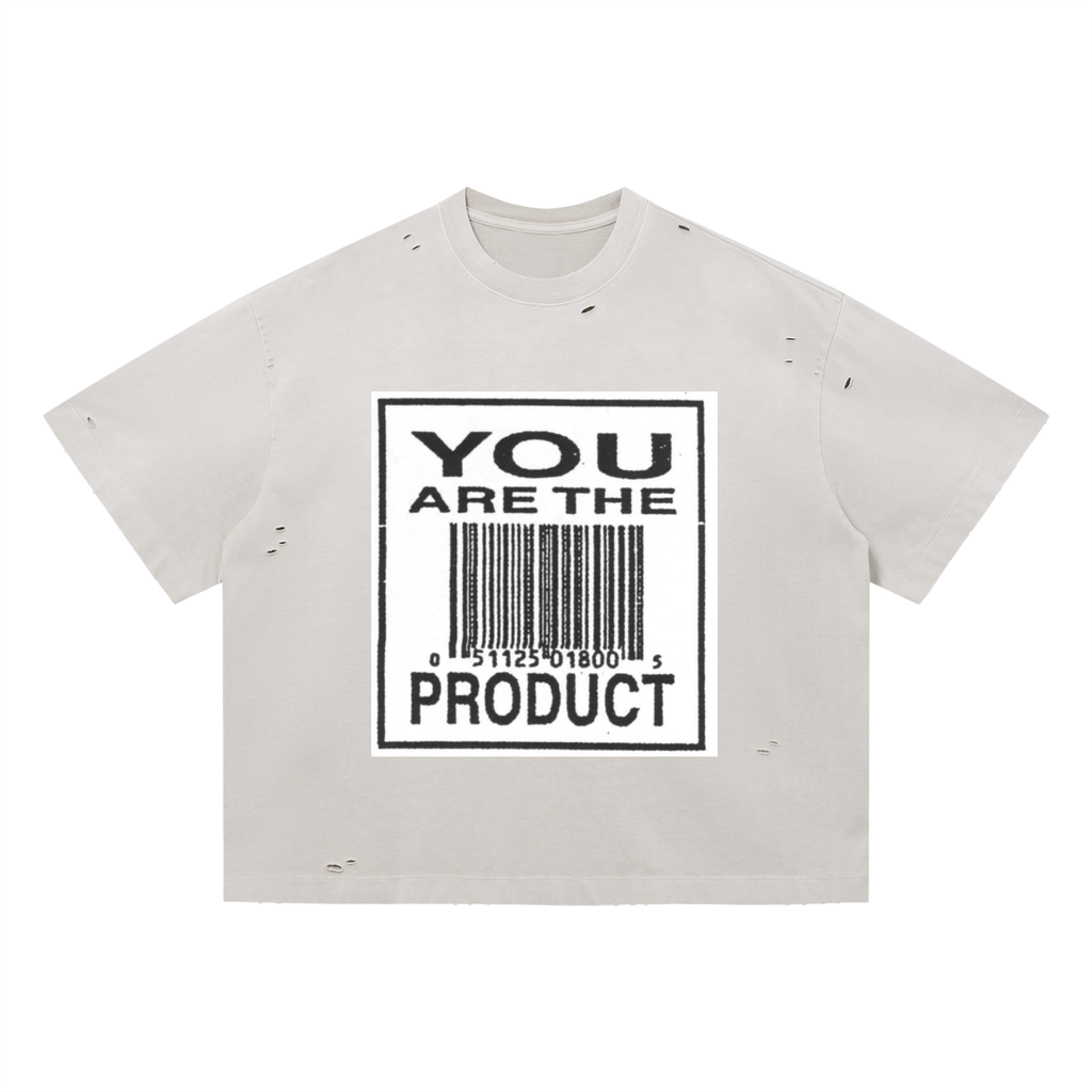 Vintage Washed Distressed Boxy Oversized T-Shirt