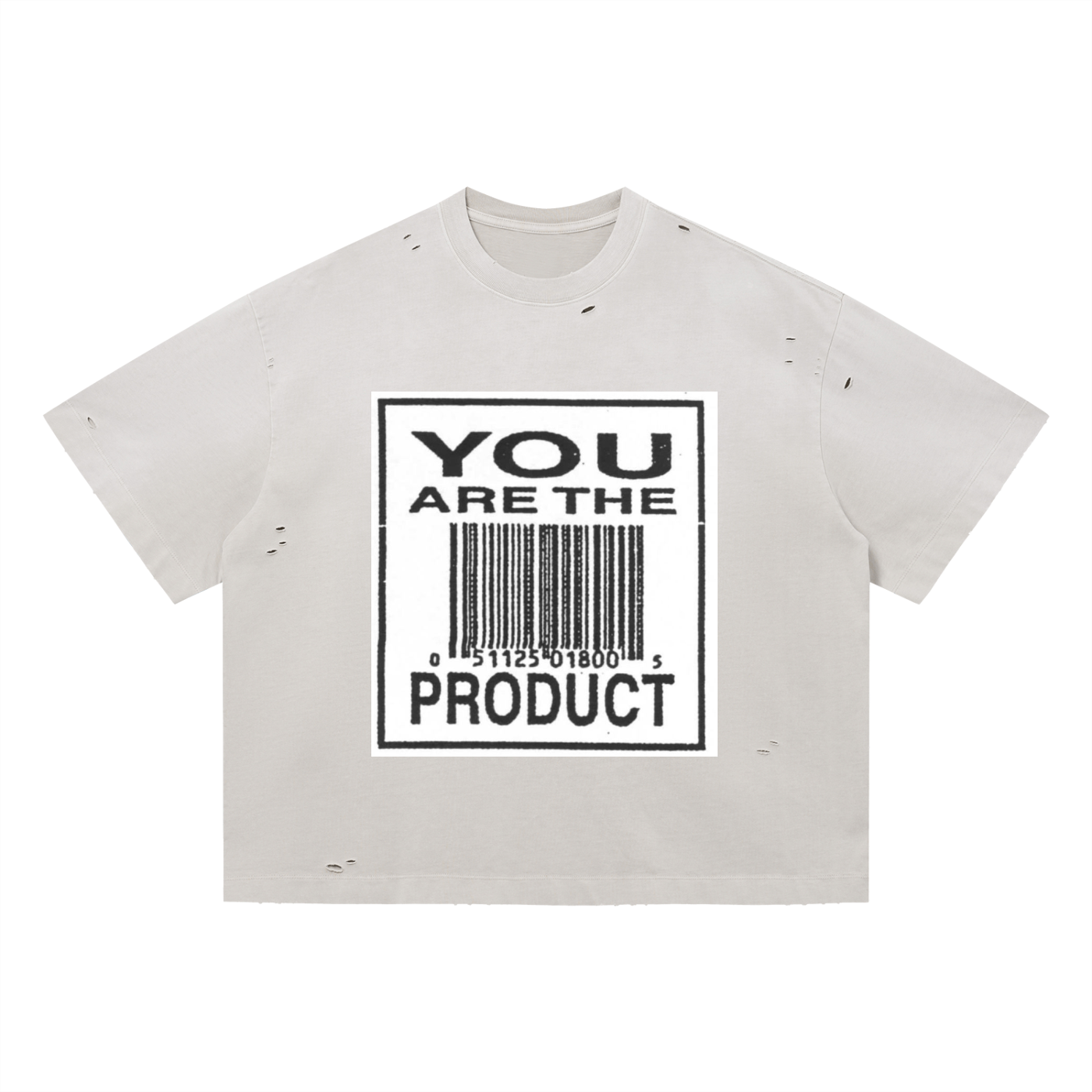 Vintage Washed Distressed Boxy Oversized T-Shirt