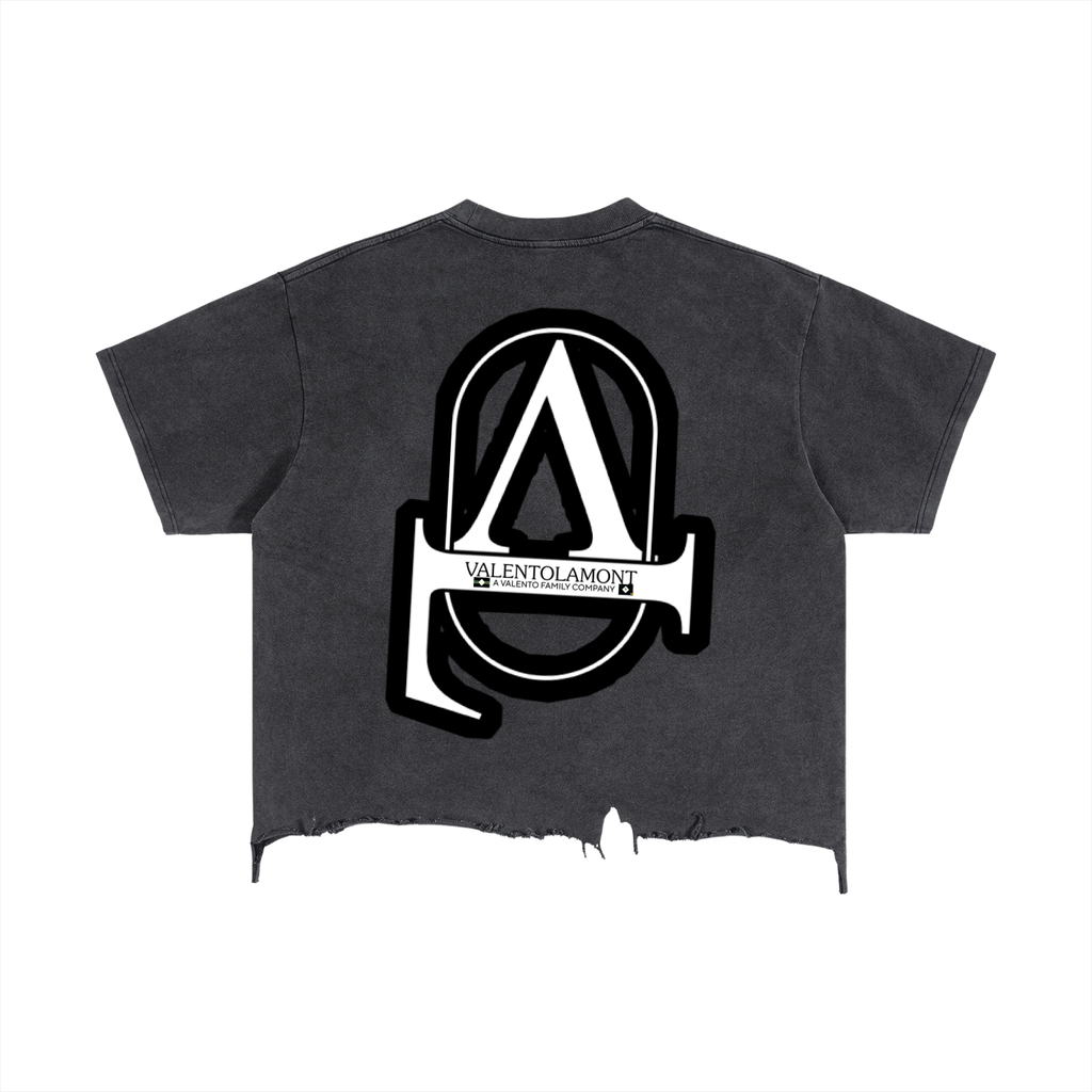 Vintage Wash Boxy Distressed Hem T-Shirt