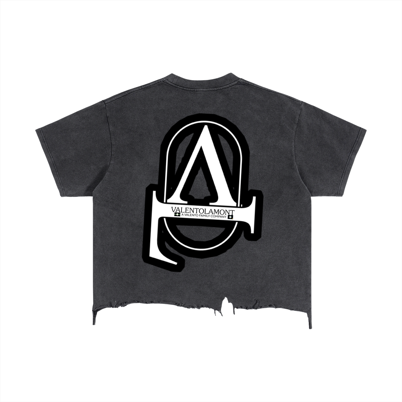 Vintage Wash Boxy Distressed Hem T-Shirt