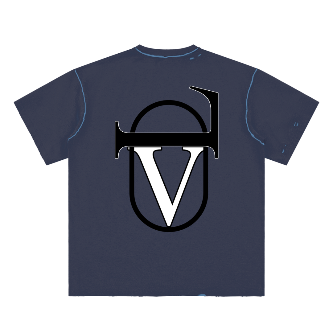 Hand-frayed Reversible T-shirt