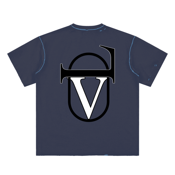 Hand-frayed Reversible T-shirt