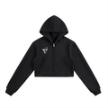 Essential Cropped Zip-Up Hoodie