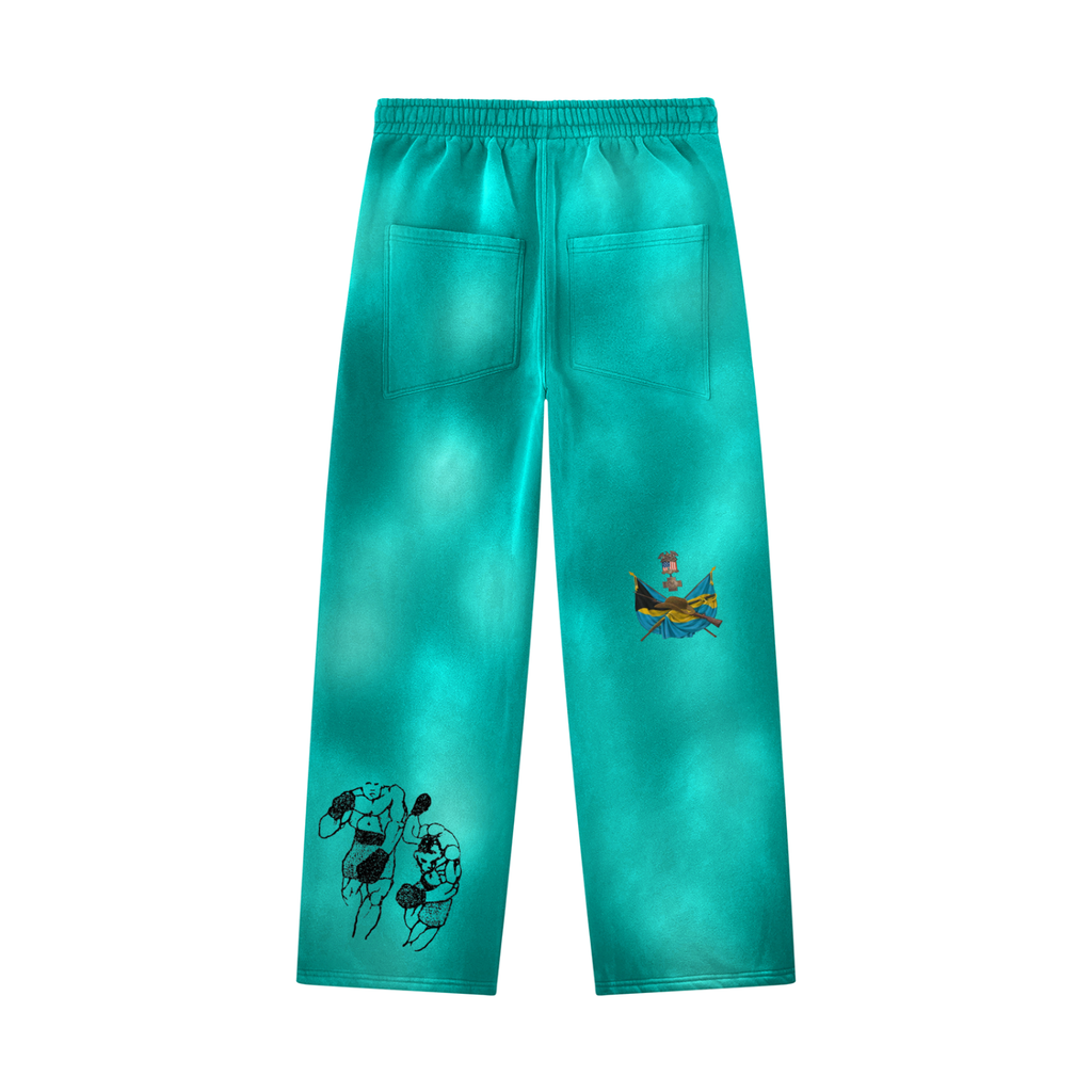 Unisex Sunfade Wide Leg Fleece Sweatpants
