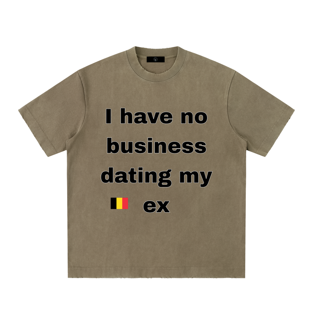 Heavyweight Vintage Washed Frayed T-Shirt