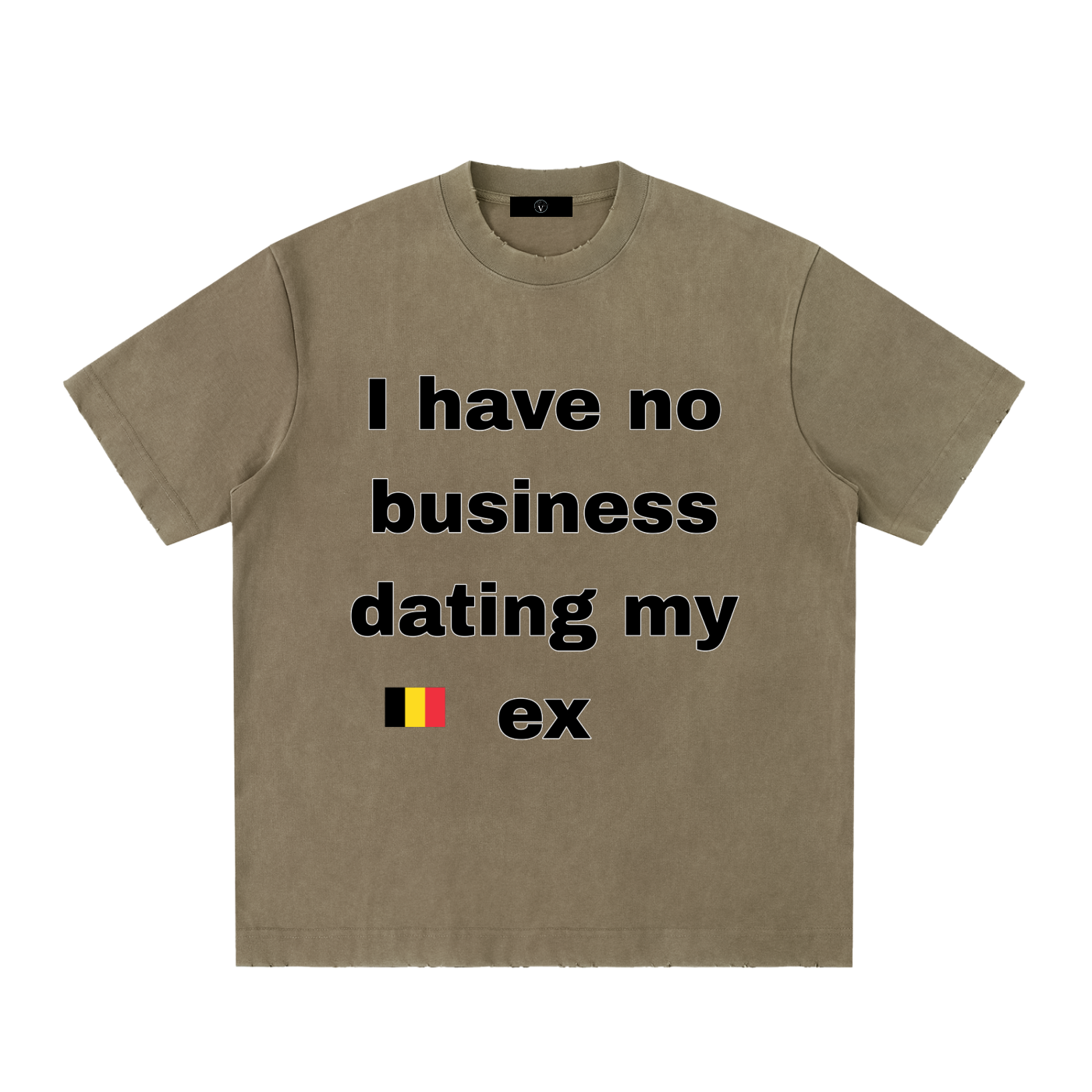 Heavyweight Vintage Washed Frayed T-Shirt