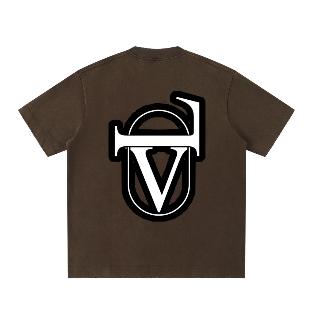 Heavyweight Vintage Washed Frayed T-Shirt