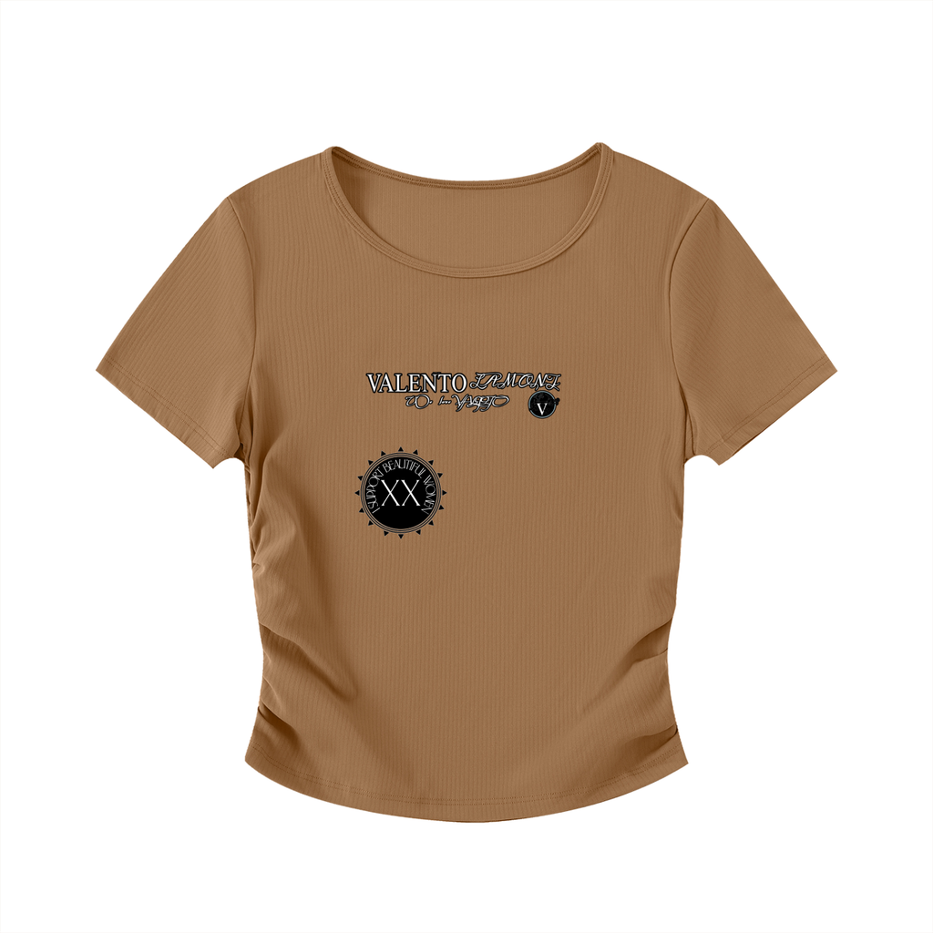 Ruched Bodycon Crop Top