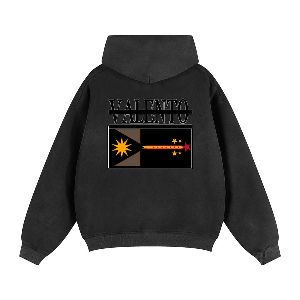 Sunfade Two-way Zipper Boxy Fleece Hoodie