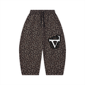 Unisex Leopard Barrel Leg Sweatpants