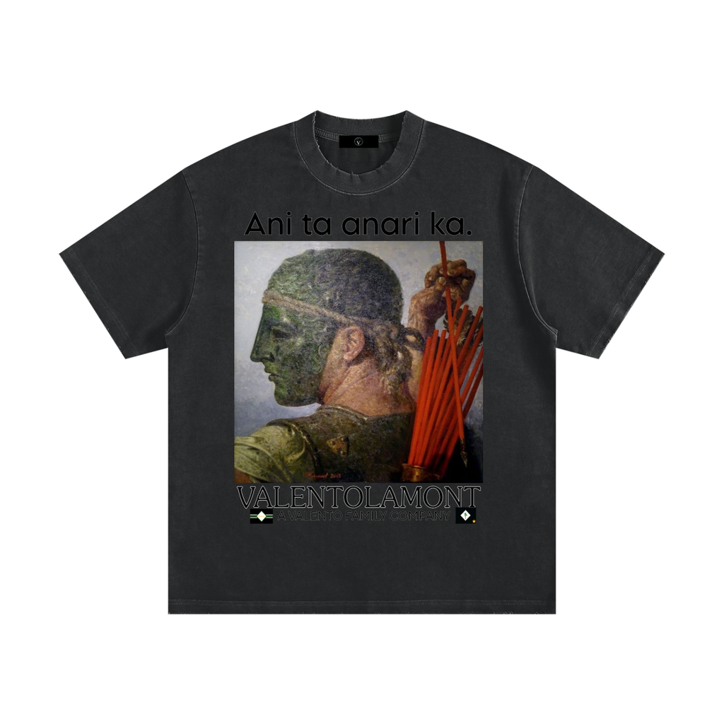 Heavyweight Vintage Washed Frayed T-Shirt