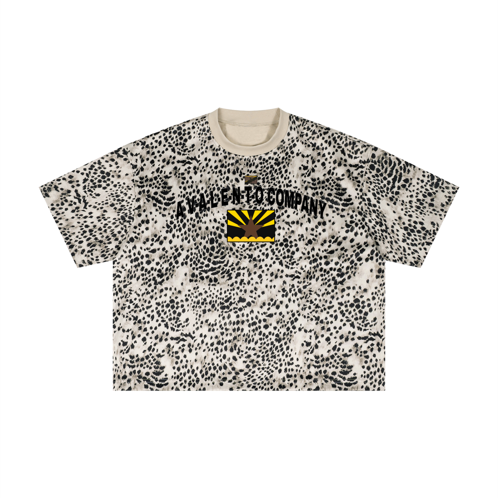Unisex Leopard Print Boxy T-Shirt
