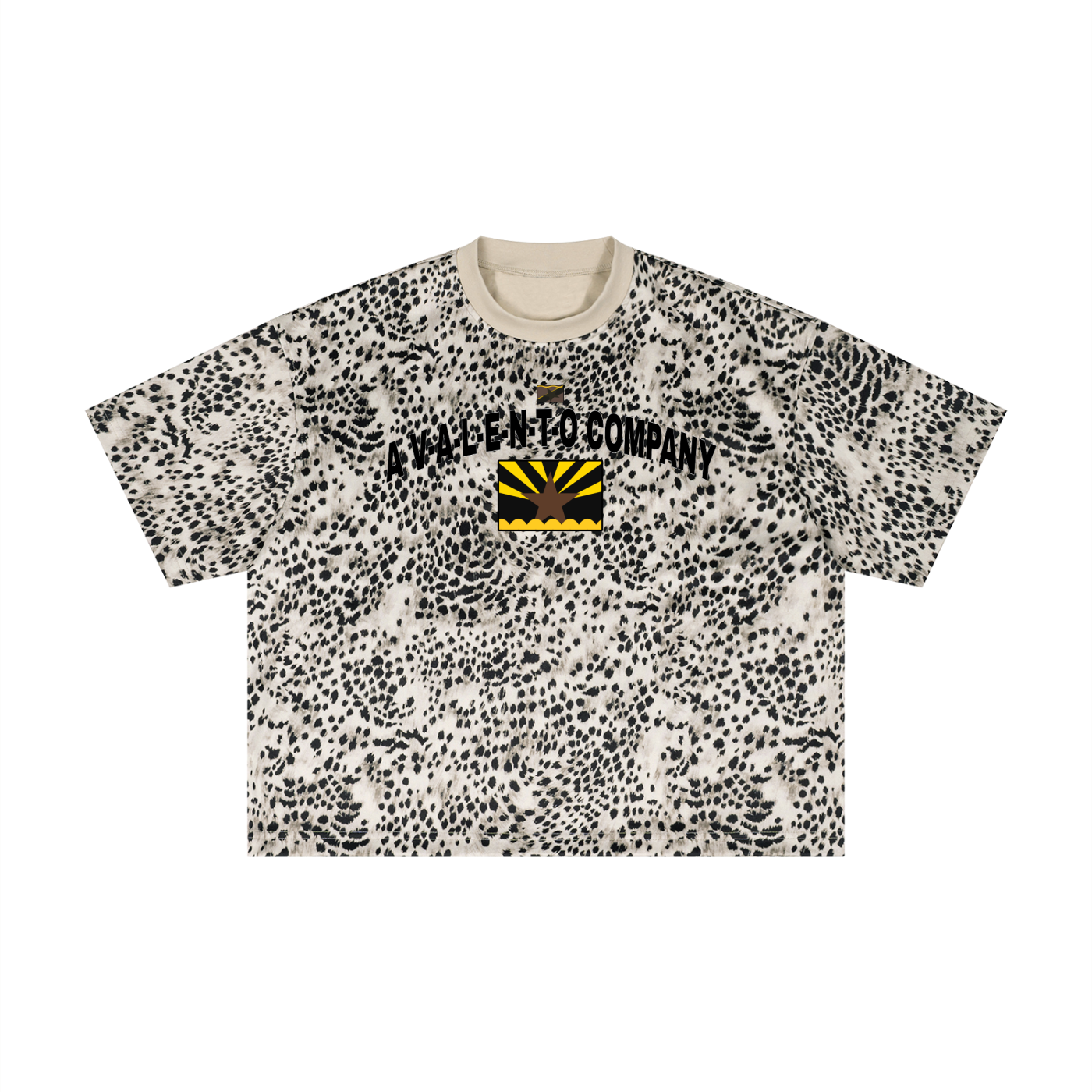 Unisex Leopard Print Boxy T-Shirt