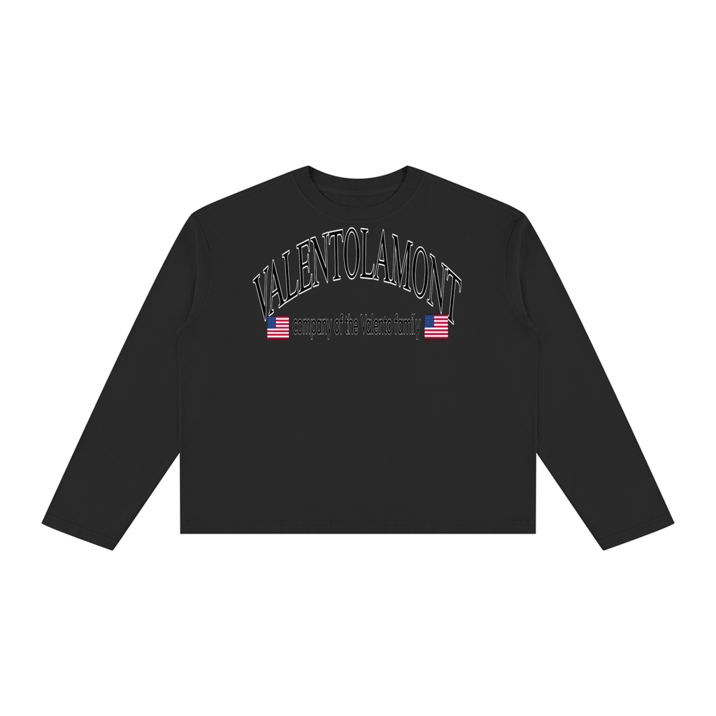 V Vintage Wash Long Sleeve Boxy T-Shirt