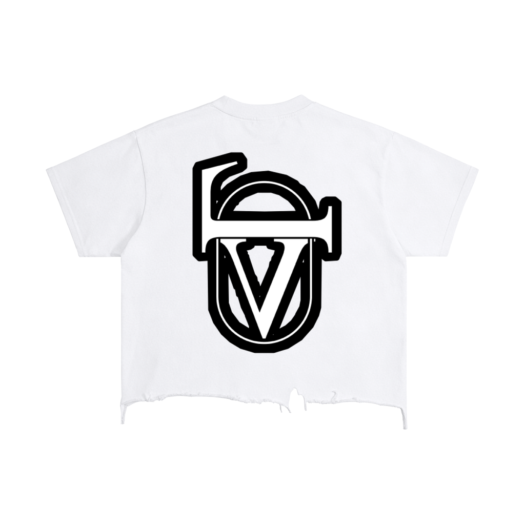 Vintage Wash Boxy Distressed Hem T-Shirt