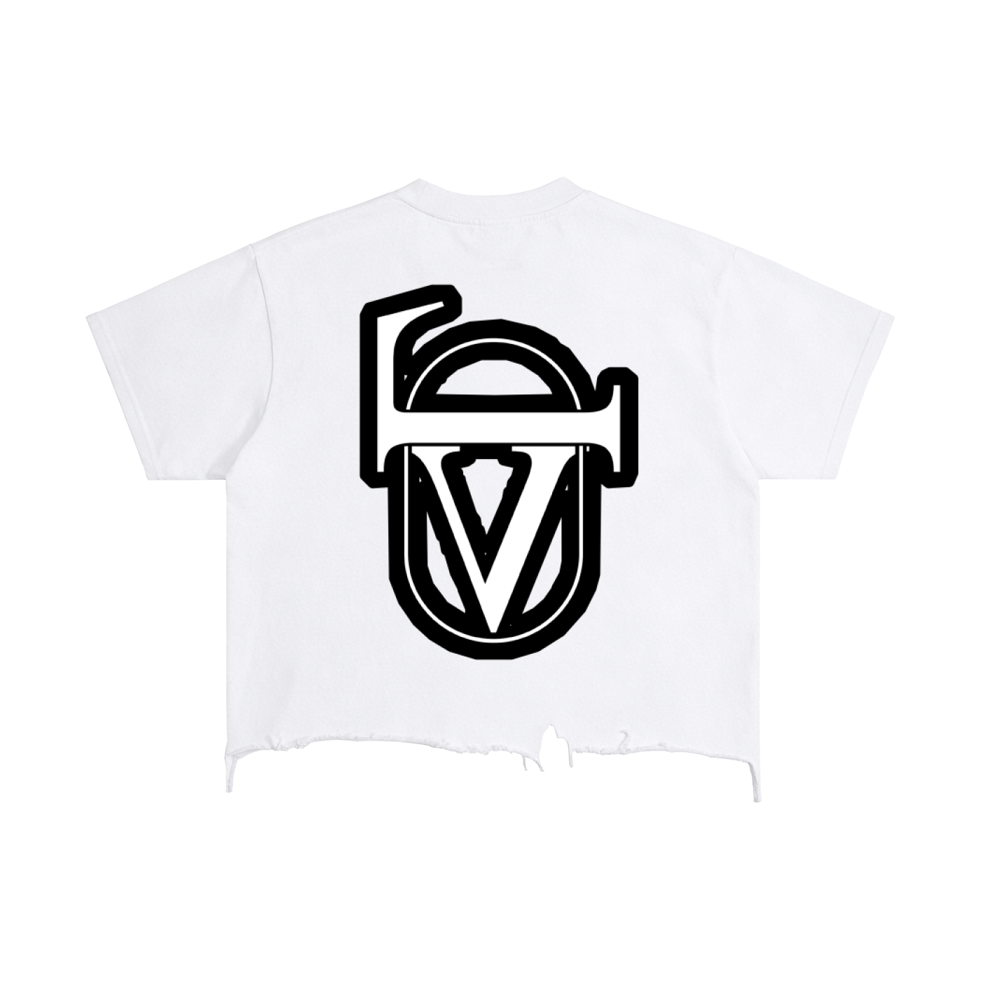 Vintage Wash Boxy Distressed Hem T-Shirt