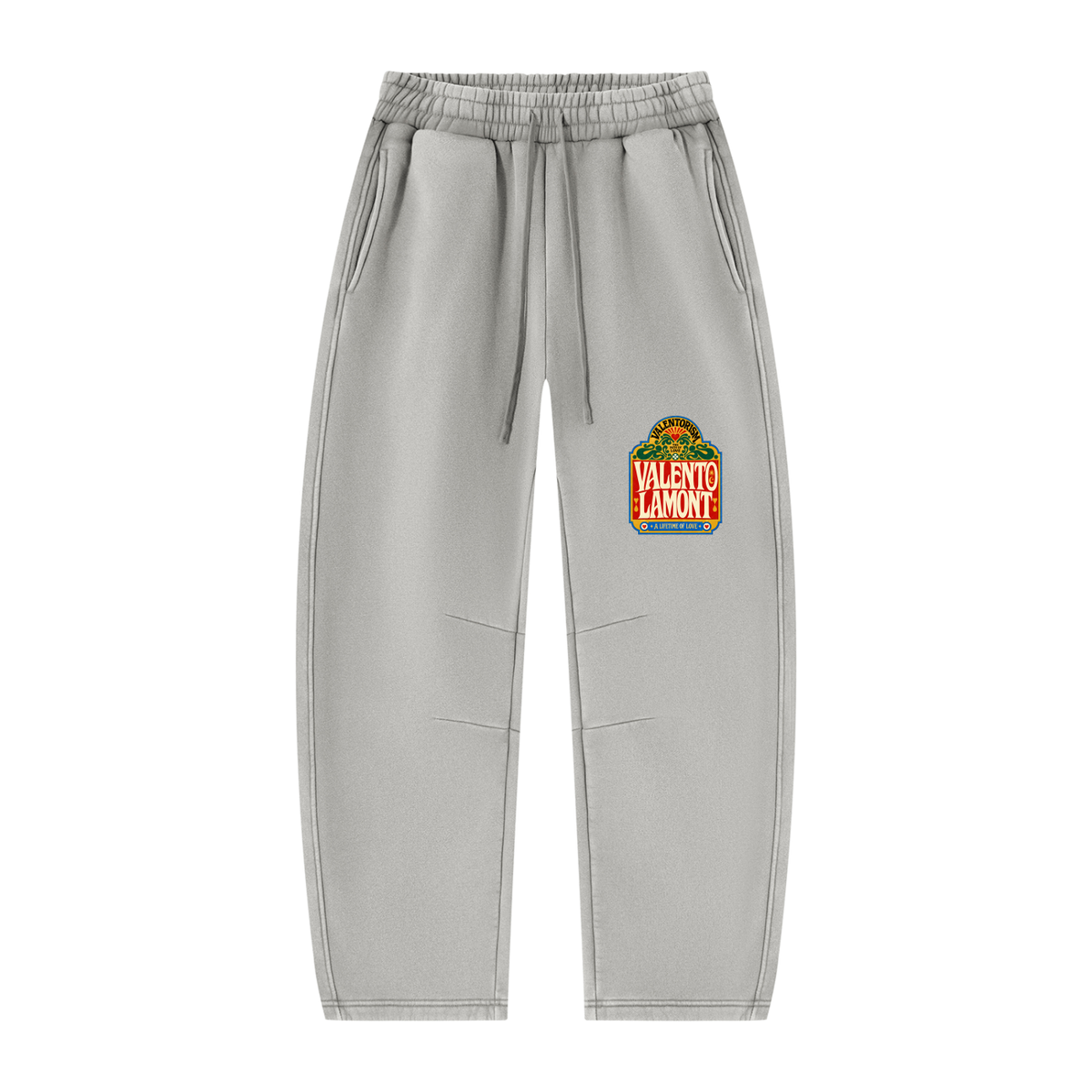 Unisex Vintage Wash Barrel Leg Fleece Sweatpants