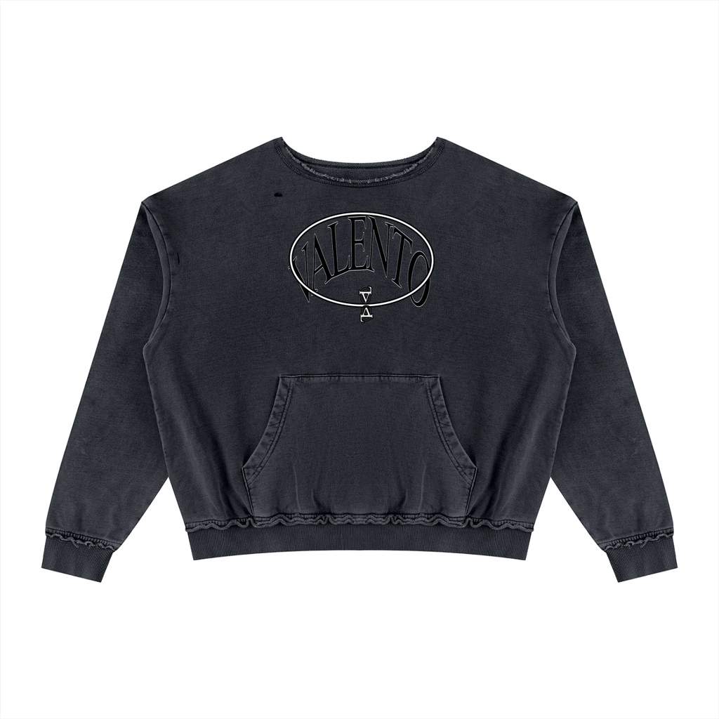 Unisex Raw Edge Crewneck Sweatshirt
