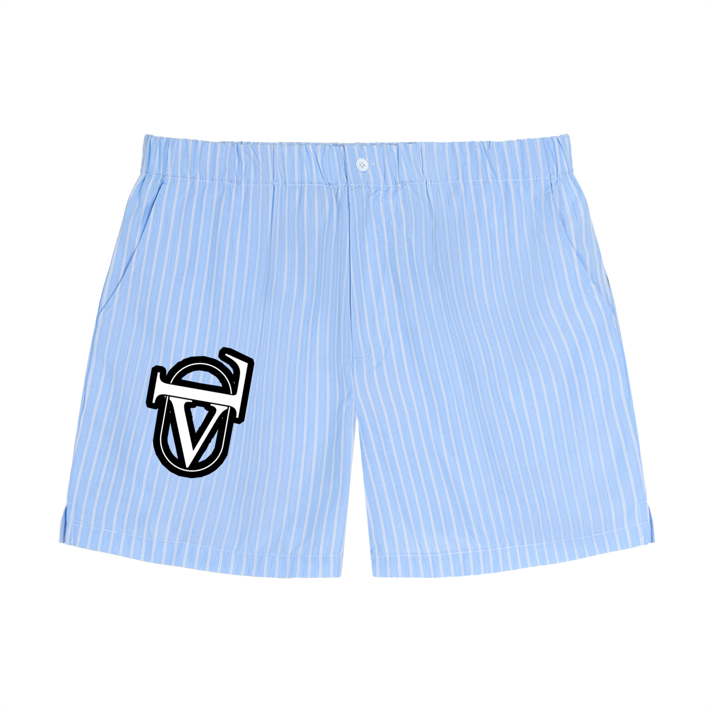 Striped Elastic Waist Shorts