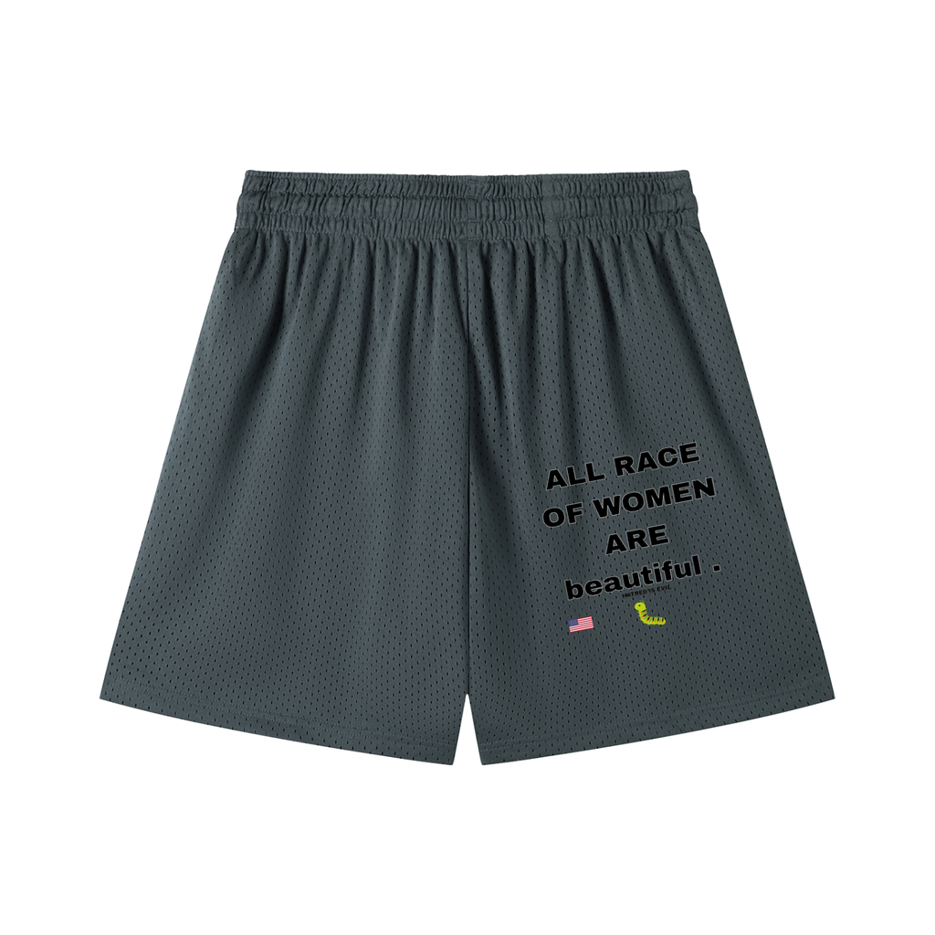 Mesh Drawstring Shorts