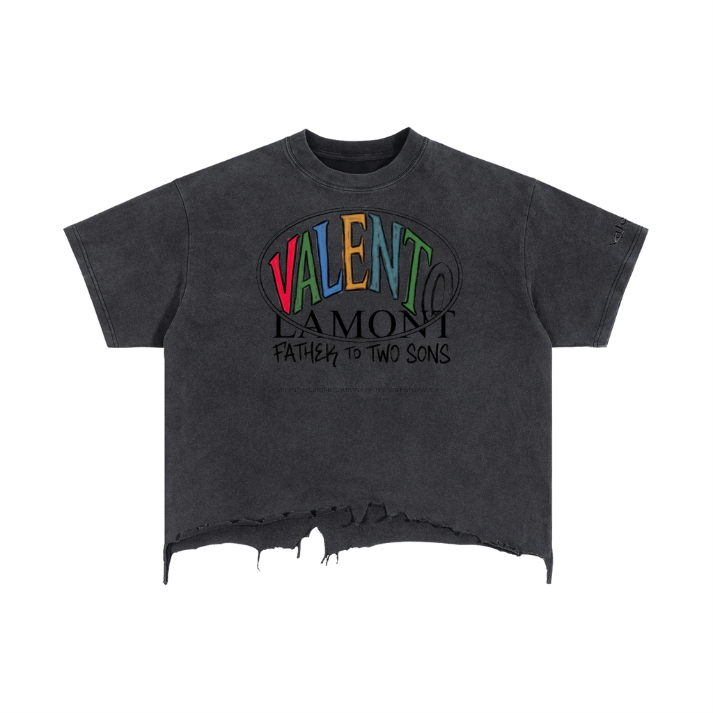 Vintage Wash Boxy Distressed Hem T-Shirt